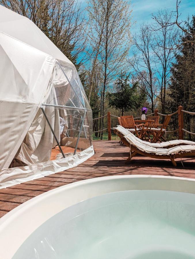 מלון ולהיצה Medve Dome - Luxury Camping In The Middle Of Nature מראה חיצוני תמונה